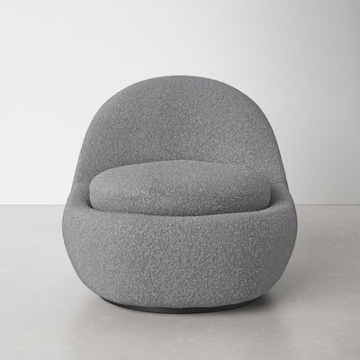 Lounge Chair with Wooden Frame Base