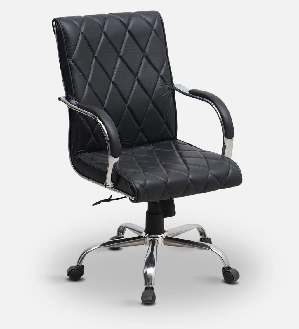 Medium Back Executive Office Chair with Chrome Base