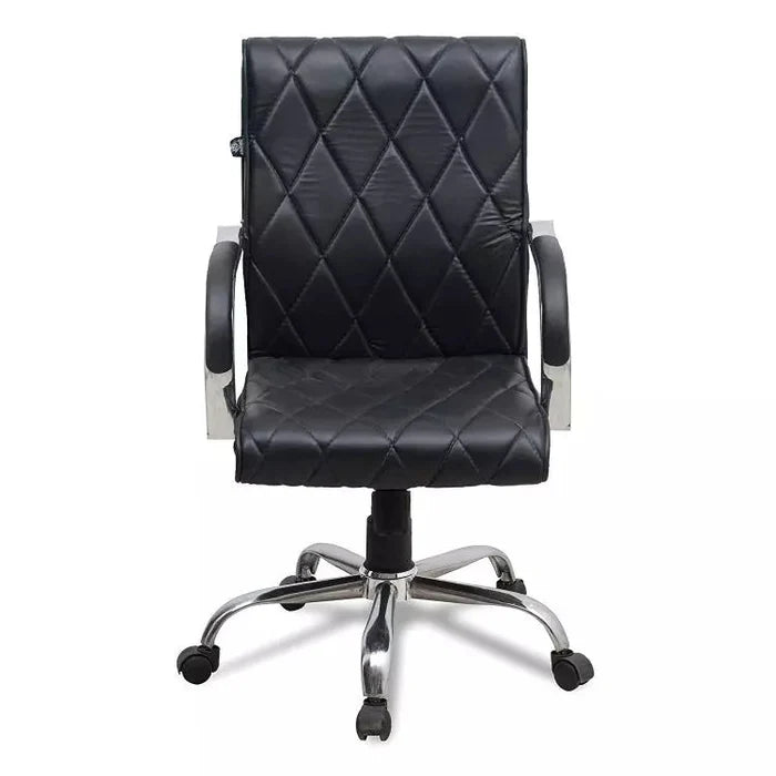 Medium Back Executive Office Chair with Chrome Base