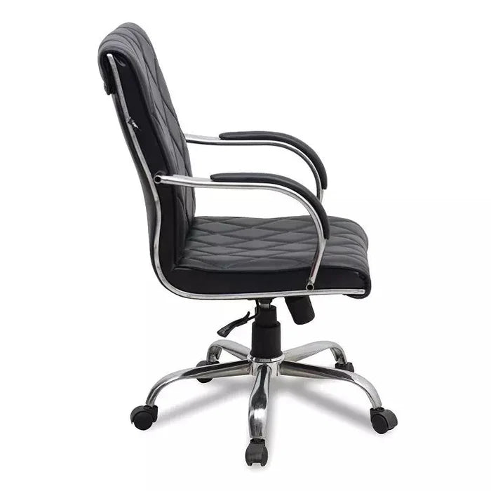 Medium Back Executive Office Chair with Chrome Base