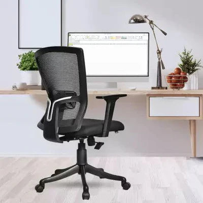 Mid Back Executive Office Chair with Chrome Base