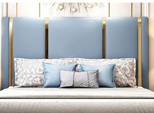 Luxury King Size for Living room Made in Plyboard with Fully upholstered Tufted Upholstered Headboard