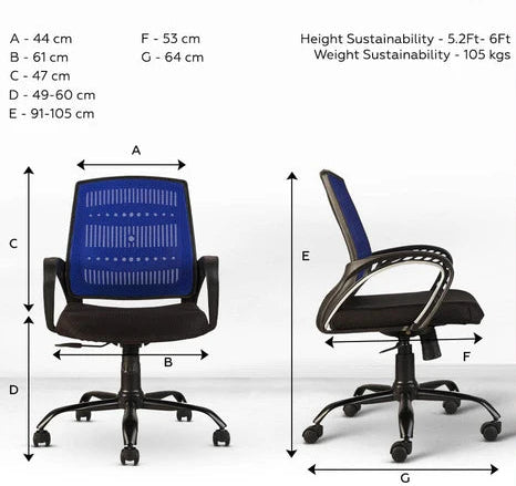 Neso C106 Mesh Mid Back Office Chair
