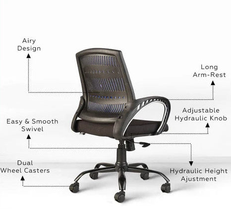 Neso C106 Mesh Mid Back Office Chair