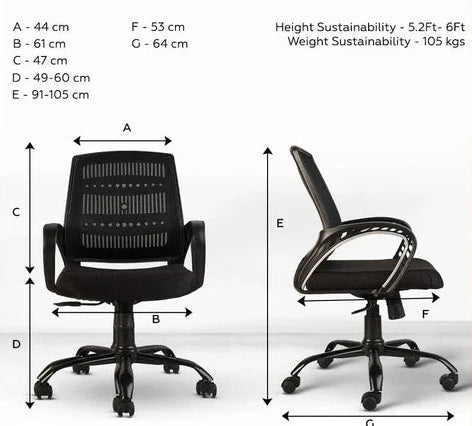 Neso C106 Mesh Mid Back Office Chair