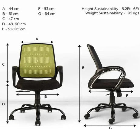 Neso C106 Mesh Mid Back Office Chair
