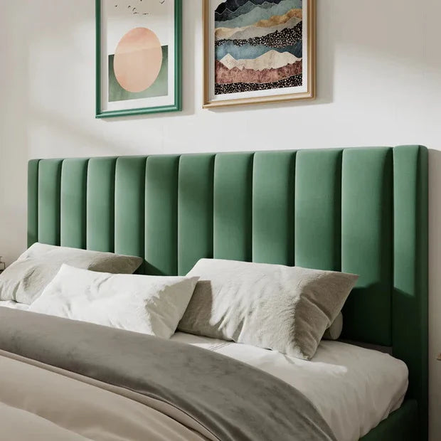 Leatherette Luxury Upholstered Bed – Solid Wood