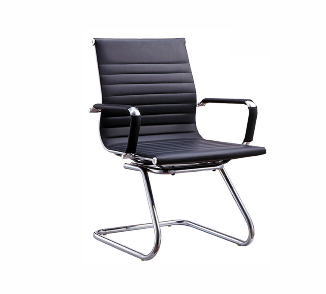 Office Visitor Chair with High-Quality Leatherette Upholstery and Durable Frame