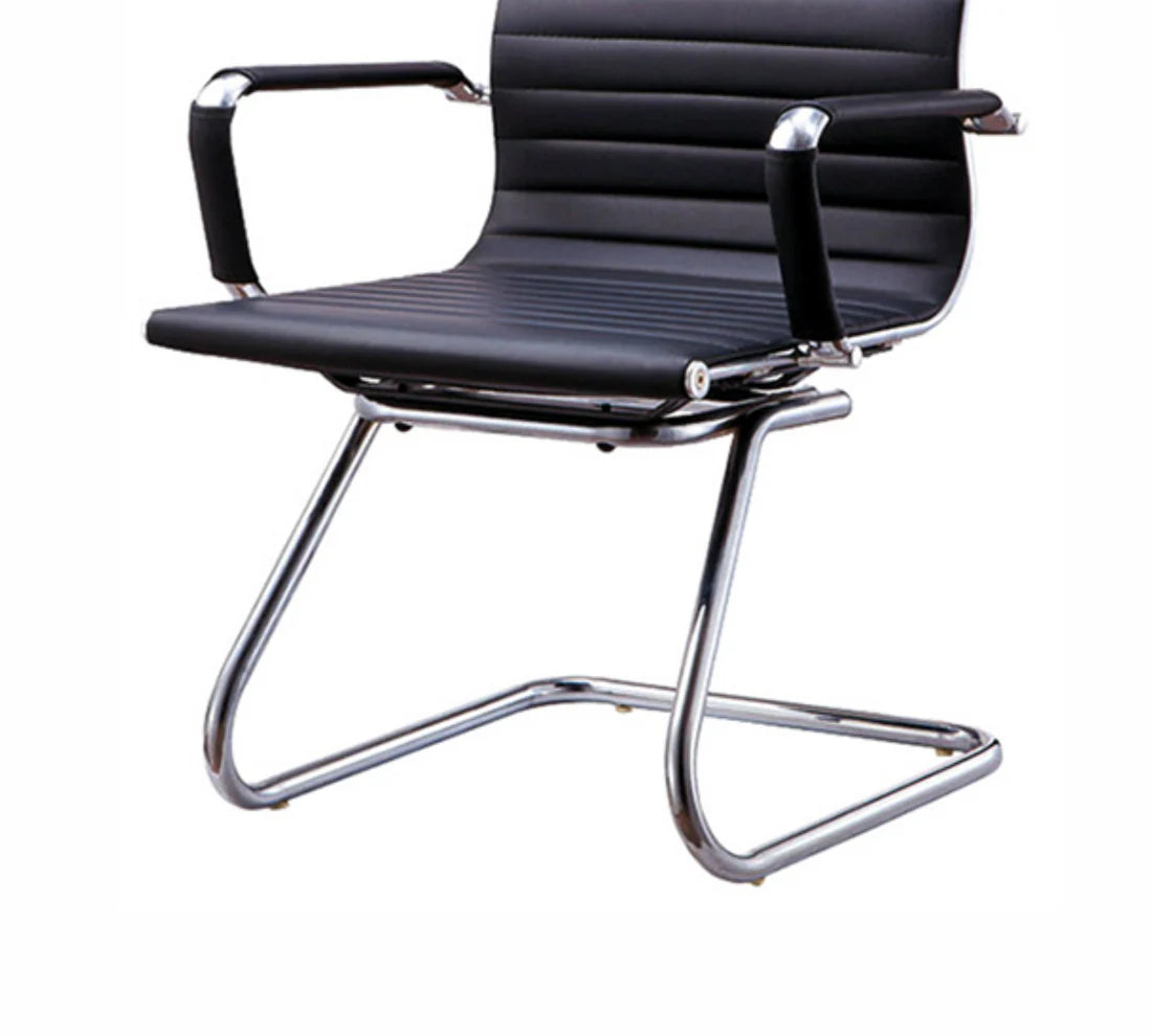 Office Visitor Chair with High-Quality Leatherette Upholstery and Durable Frame