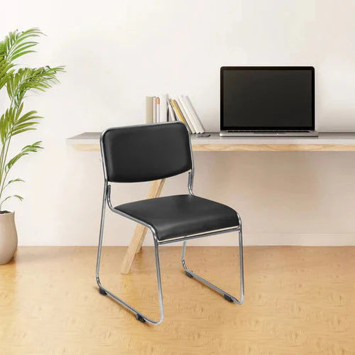 Premium Leatherette Guest Chair for Office – Sleek & Comfortable Design