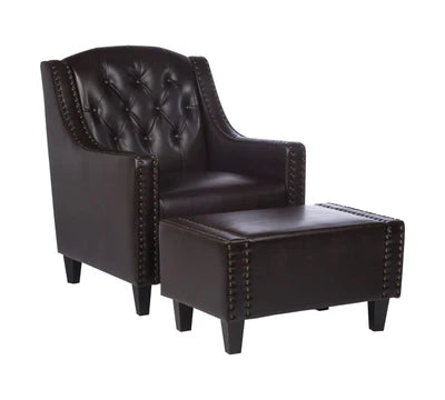 One Seater Sofa Wooden Legs With Ottoman