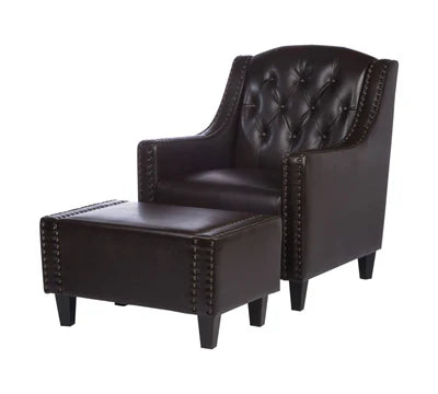 One Seater Sofa Wooden Legs With Ottoman