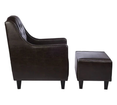 One Seater Sofa Wooden Legs With Ottoman