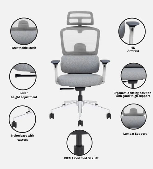 Paris Luxury Mesh High Back Chair