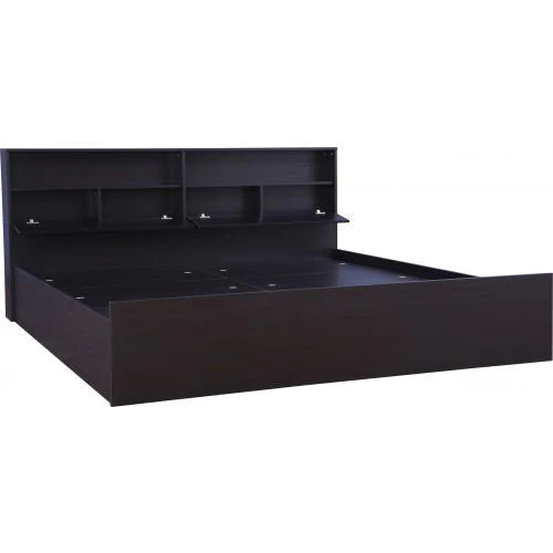 King Size Bed for Living room Modern Design Made in Plyboard with Laminate and Hydraulic Storage Durable