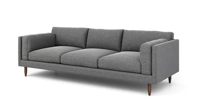 3 Seater Luxury Sofas Modern Design with Wooden Frame and Upholstery Suede High Density Foam &amp; Metal Legs