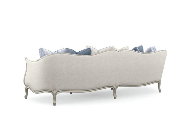 3 Seater Sofa Luxury Royal Modern Design with Handcrafted and Soft Padded Foam & Cabriole legs a Metallic Finish