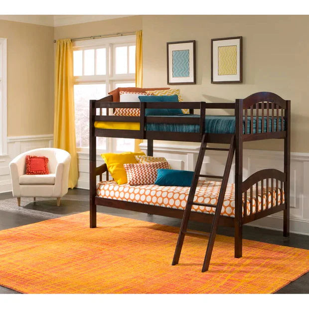 Twin Over Twin Wood Bunk Bed