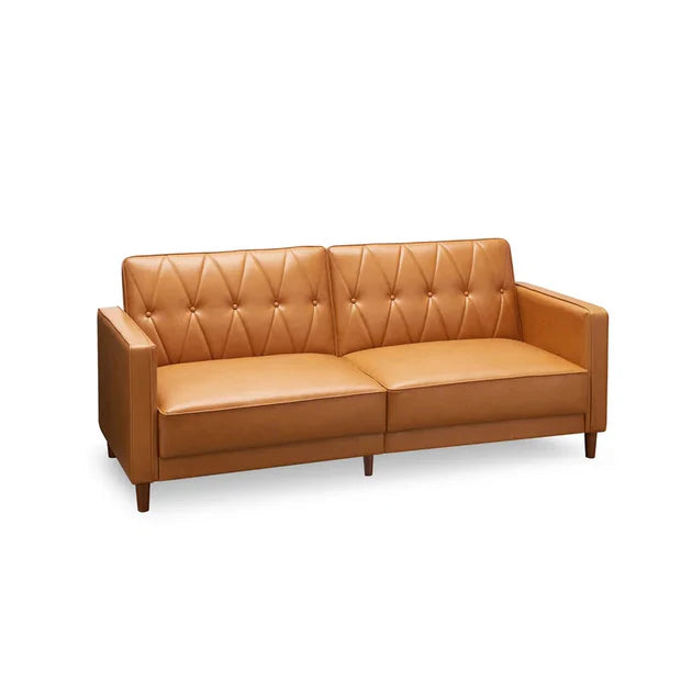 3 Seater Leather Sofa Premium Leatherette Upholstery with Comfortable Design & Perfect for Living Room