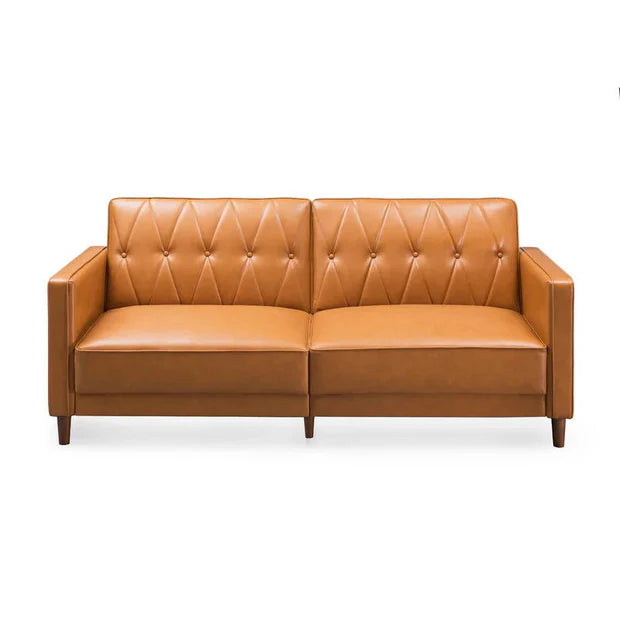3 Seater Leather Sofa Premium Leatherette Upholstery with Comfortable Design & Perfect for Living Room