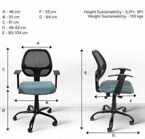 Tyto C103 Mesh Mid Back Office Chair