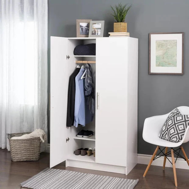 Wooden 2 Door Wardrobe