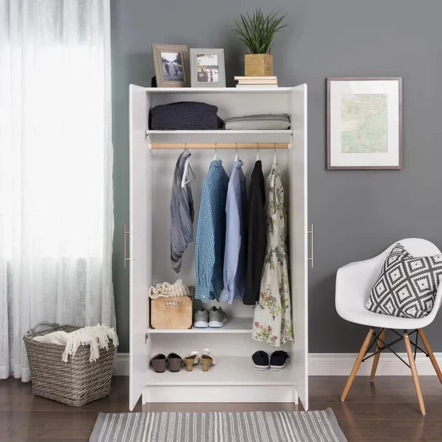 Wooden 2 Door Wardrobe