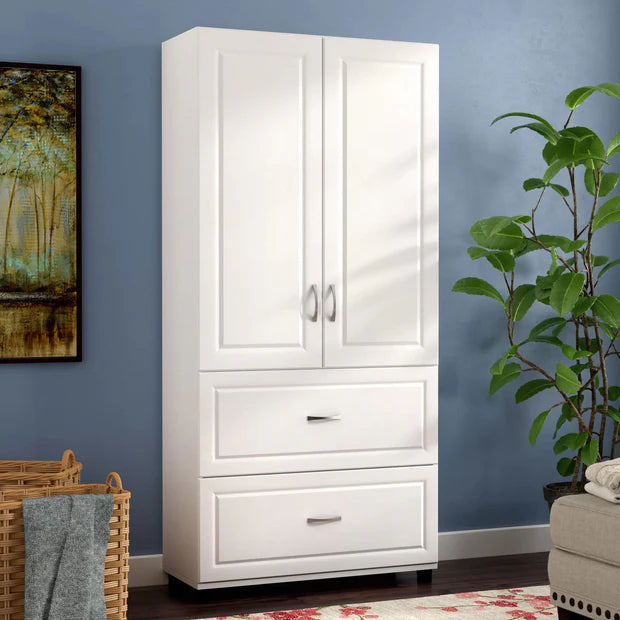 Wooden 2 Door Wardrobe