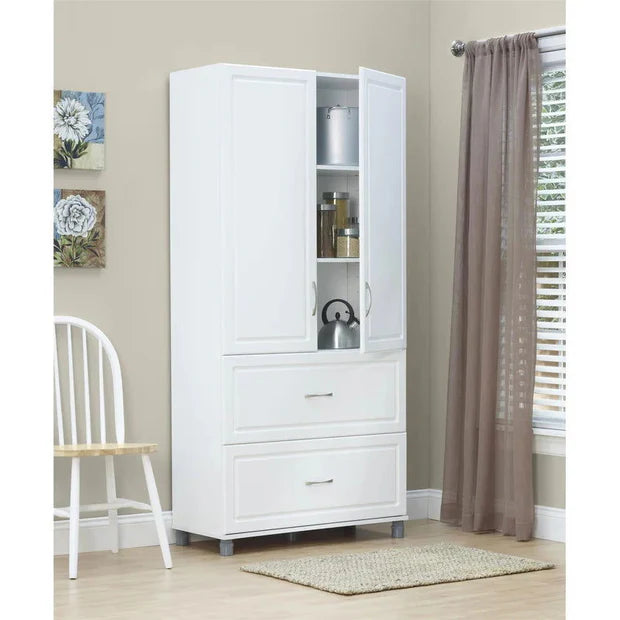 Wooden 2 Door Wardrobe