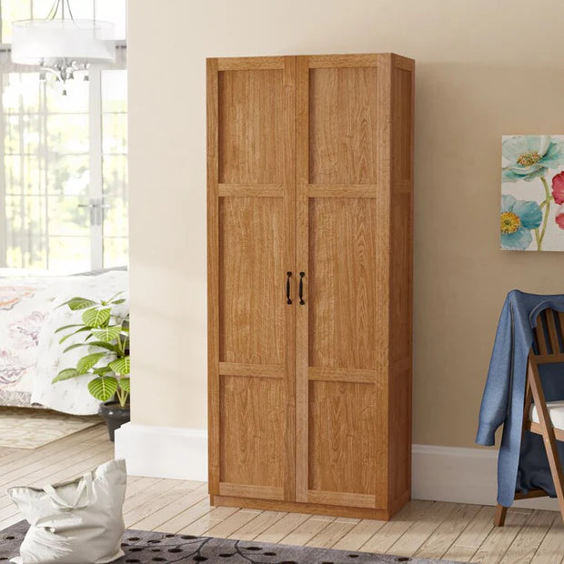 Wooden 2 Door Wardrobe