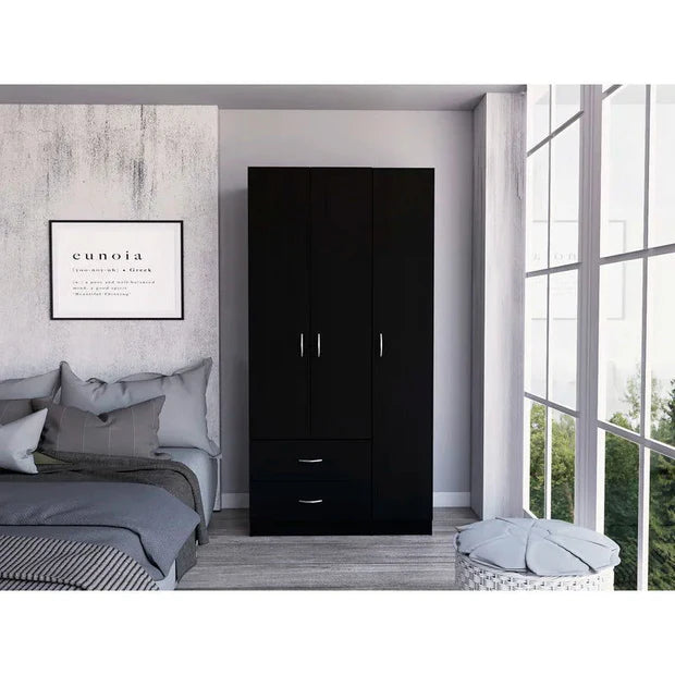 Wooden 3 Door Wardrobe