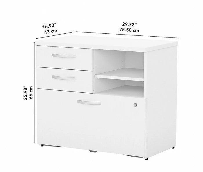 Wooden Drawer & Pedestal