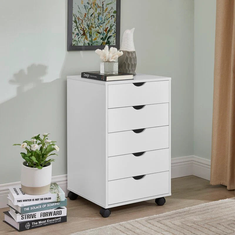 Wooden Drawer & Pedestal with Wheel Base