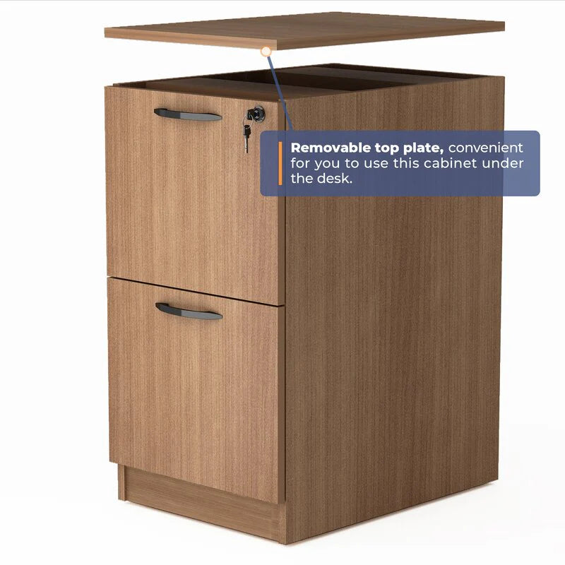 Wooden Frame Drawer & Pedestal with Wheel Base