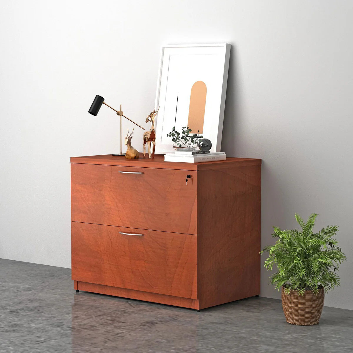 Wooden Frame Drawer & Pedestal with Wheel Base