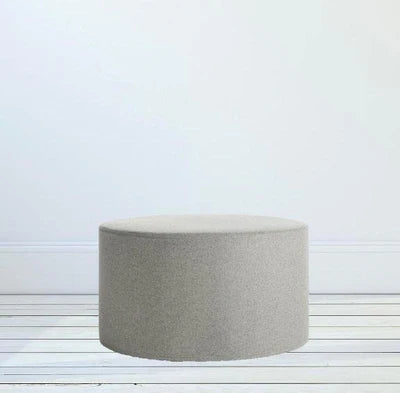 Wooden Frame Fabric Ottoman