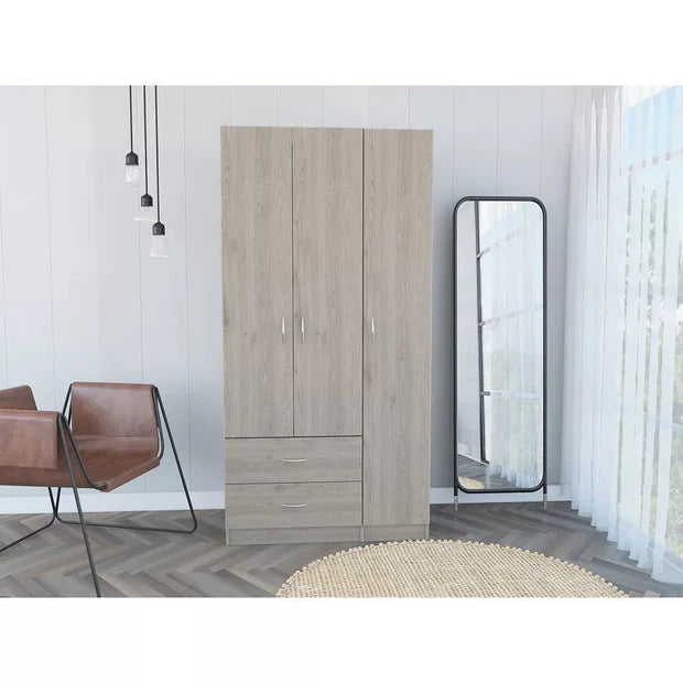 Wooden Wardrobe in 3 Door Options