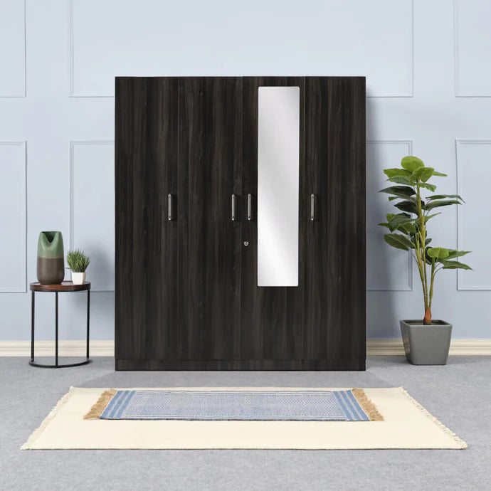 Wooden Wardrobes: 2/3/4-Door Options with Mirrors