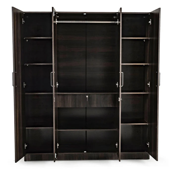 Wooden Wardrobes: 2/3/4-Door Options with Mirrors