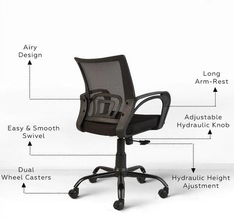 Zenith C107 Mesh Mid Back Office Chair