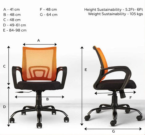 Zenith C107 Mesh Mid Back Office Chair