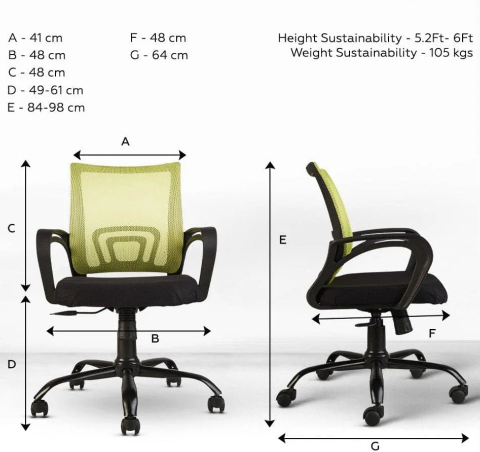 Zenith C107 Mesh Mid Back Office Chair