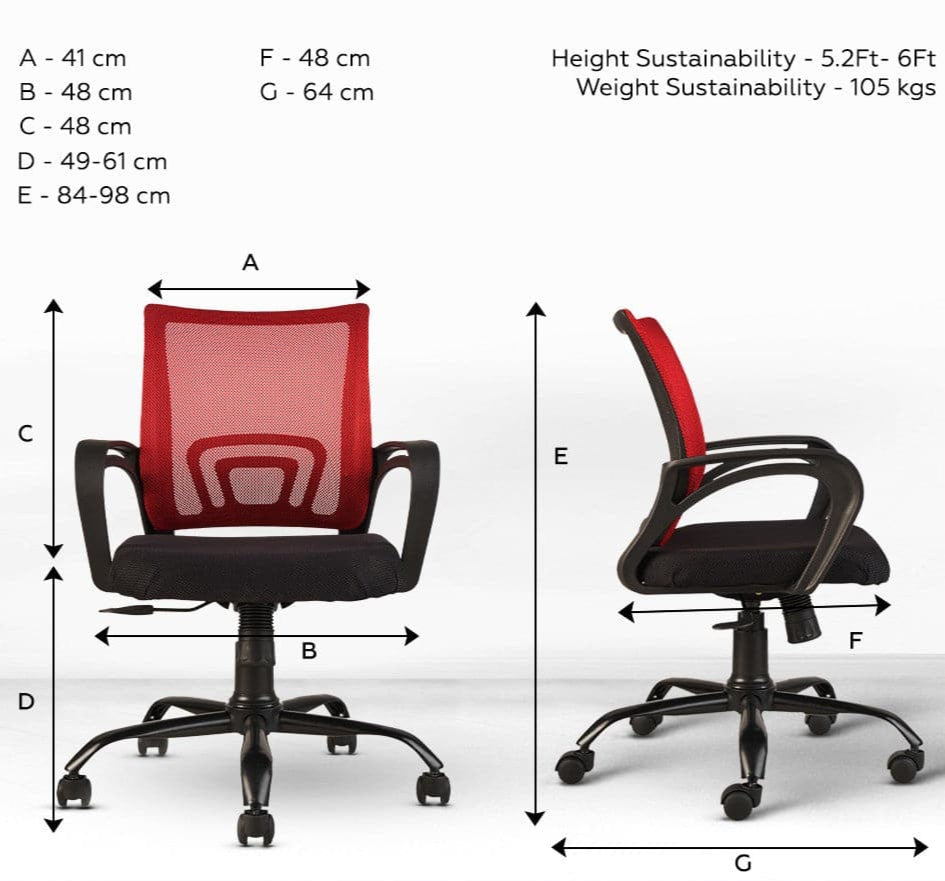 Zenith C107 Mesh Mid Back Office Chair