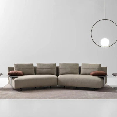 4 Seater Living Room Sofa High-Quality Fabric, Comfortable Cushions, and Premium Wooden Frame