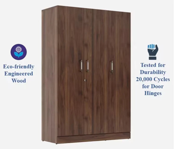 Wardrobe Elegant Storage Solution for Bedroom & with Hanging Space, Shelves & Drawers