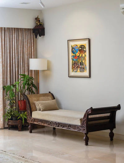 Rattan Cane Sofa in Premium  Wood Natural Elegance and Modern Comfort