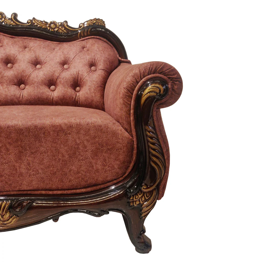Royal Carving Sofa Set with Wooden Frame and Decorative Fibre Finish Elegant Design for Luxurious Interiors