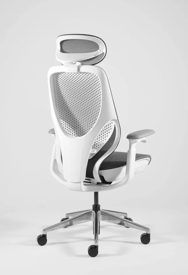 Avatar Premium Luxury High Back Chair (White Grey)