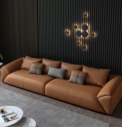 3-Seater Sofa Luxury For Home Furniture Upholstery Leatherette Fabric and Premium Quality Fabric and Top-Class Quality Wood For Living Room